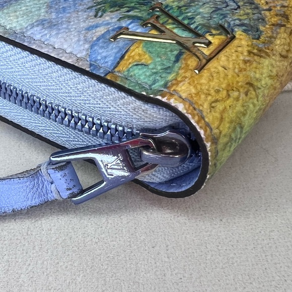 Louis Vuitton Van Gogh Jeff Koons Masters Collection Leather Zippy Wallet RARE - Picture 14 of 16